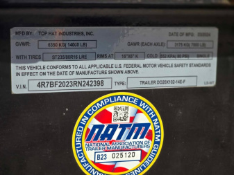 New 2024 Top Hat Trailers Utility Trailer