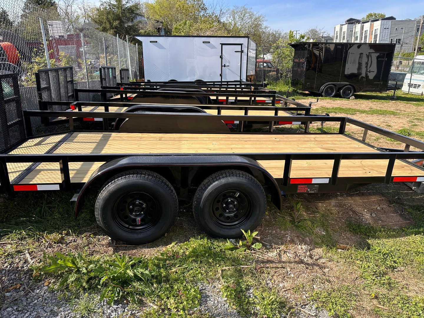 New 2025 77x16 Flatbed Utility Trailer TA