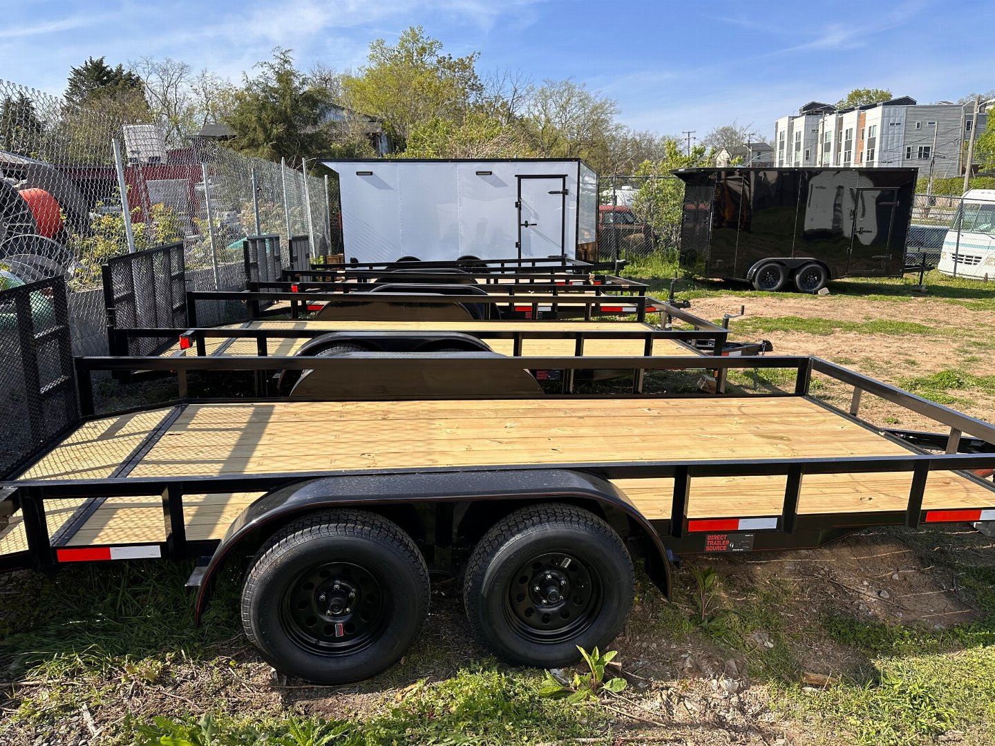 New 2025 77x16 Flatbed Utility Trailer TA