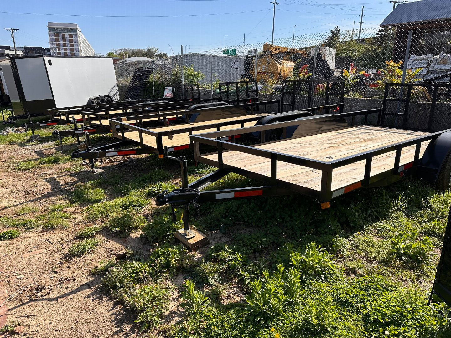 New 2025 77x16 Flatbed Utility Trailer TA