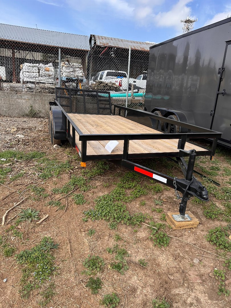 New 2025 77x16 Flatbed Utility Trailer TA