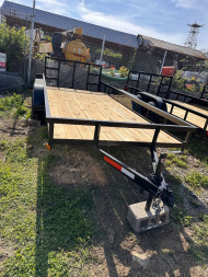 New 2025 77x16 Flatbed Utility Trailer TA