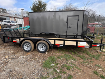New 2025 77x16 Flatbed Utility Trailer TA