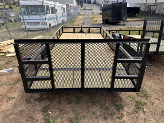 New 2025 77x16 Flatbed Utility Trailer TA