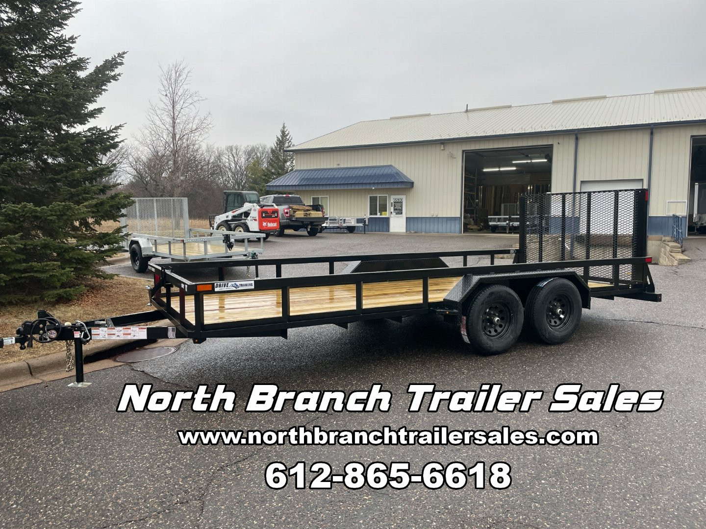 New 2026 Drive 7 x 18 Tandem Utility Trailer With 5200 Pound Axles