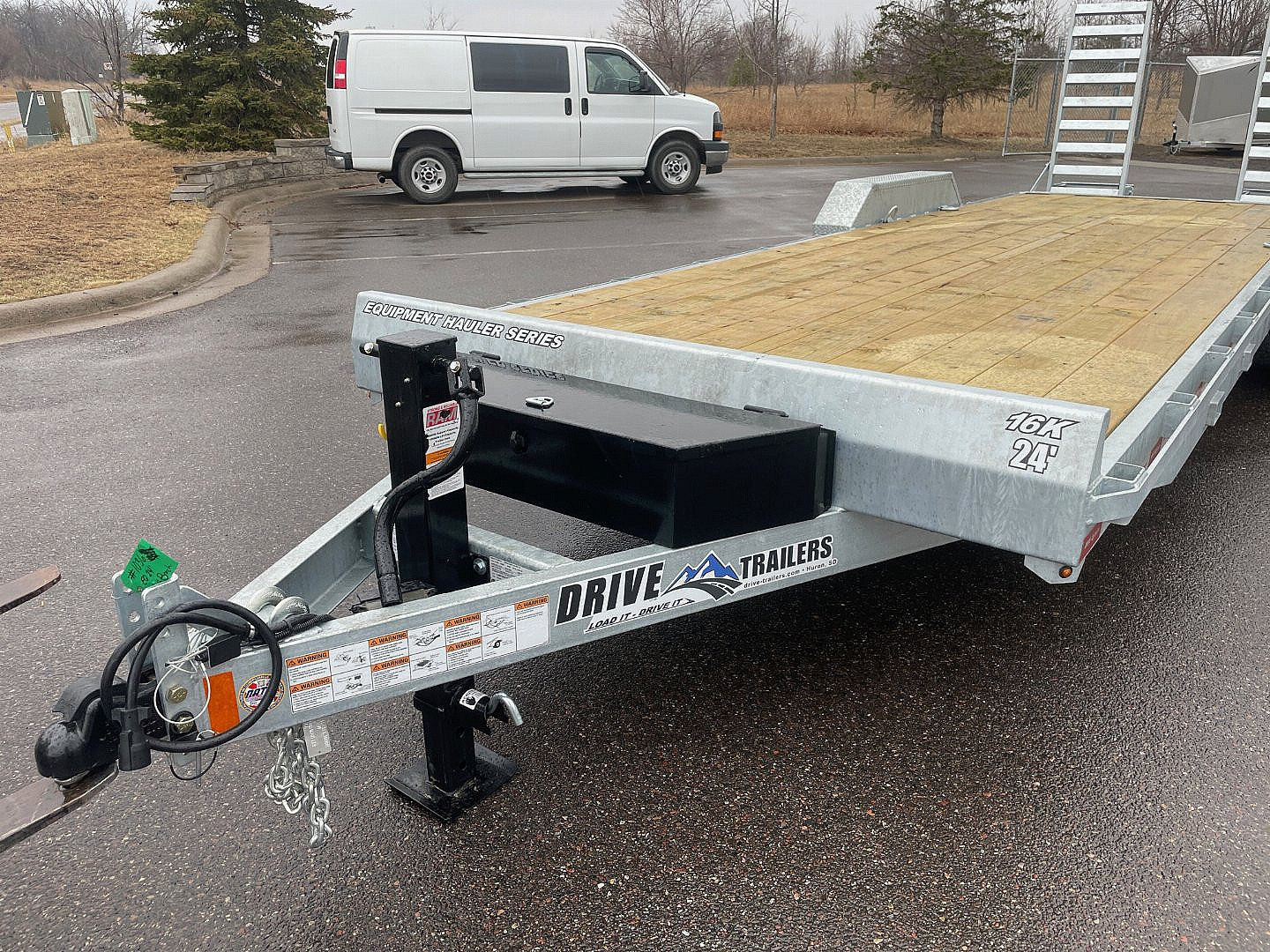 New 2026 Drive 22 ft Galvanized Equipment Trailer