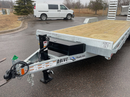 New 2026 Drive 22 ft Galvanized Equipment Trailer