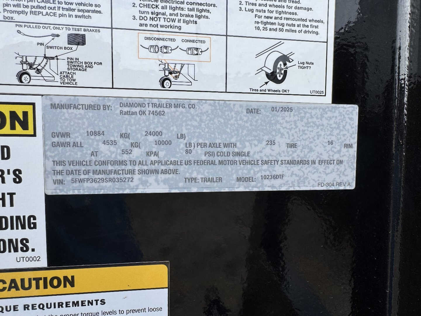 New 2025 Diamond T 10236DTF Deckover Trailer