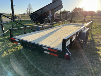 New 2024 Texas Pride Trailers EQ72414KGN Equipment Trailer