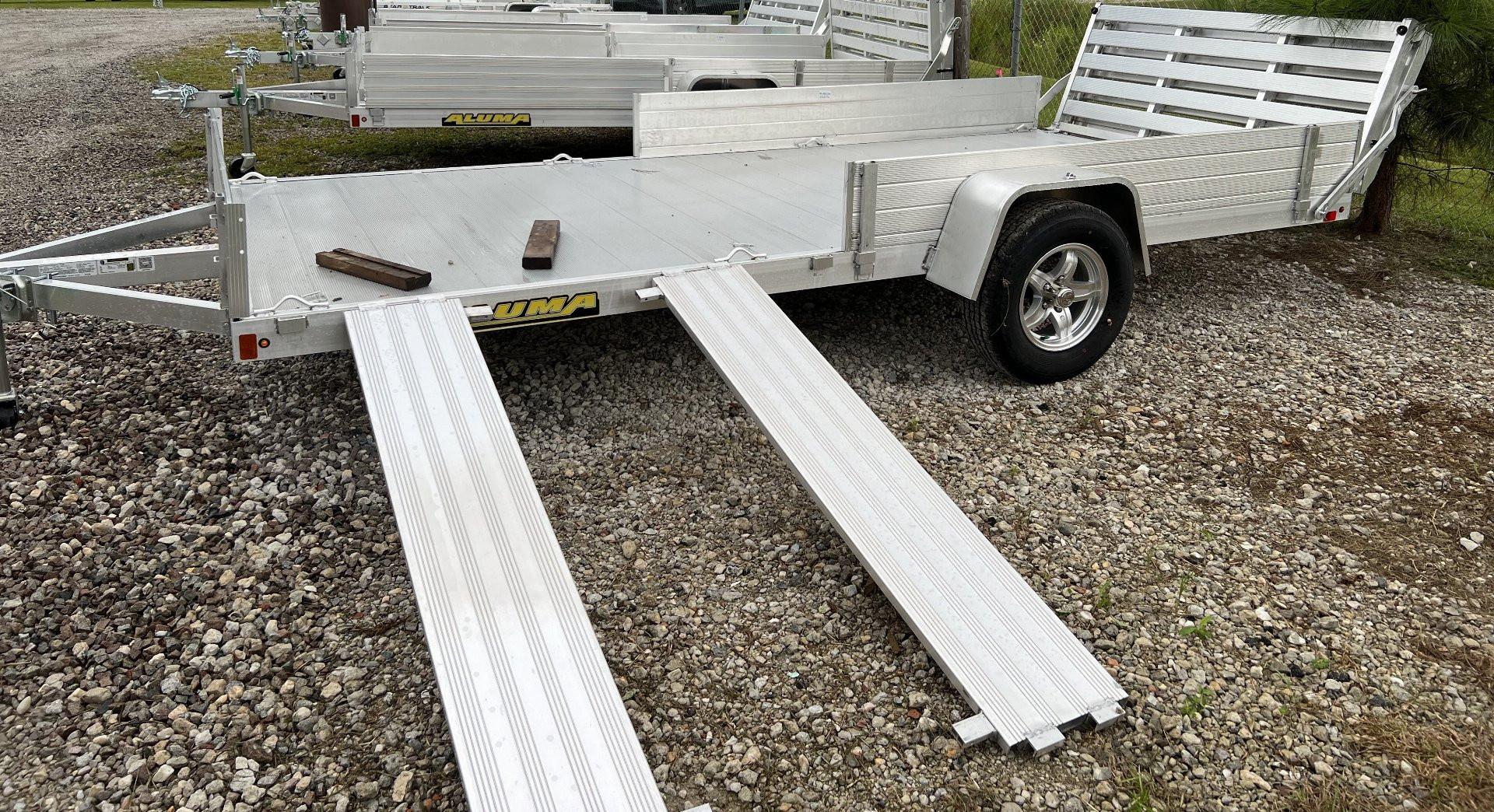New 2023 Aluma 8112-R-BT-SR Utility Trailer