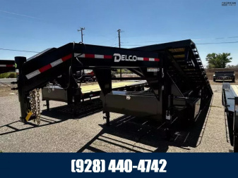 New 2025 Delco Gooseneck Tandem Axle Full Tilt/14,000 GVWR/102 x24'