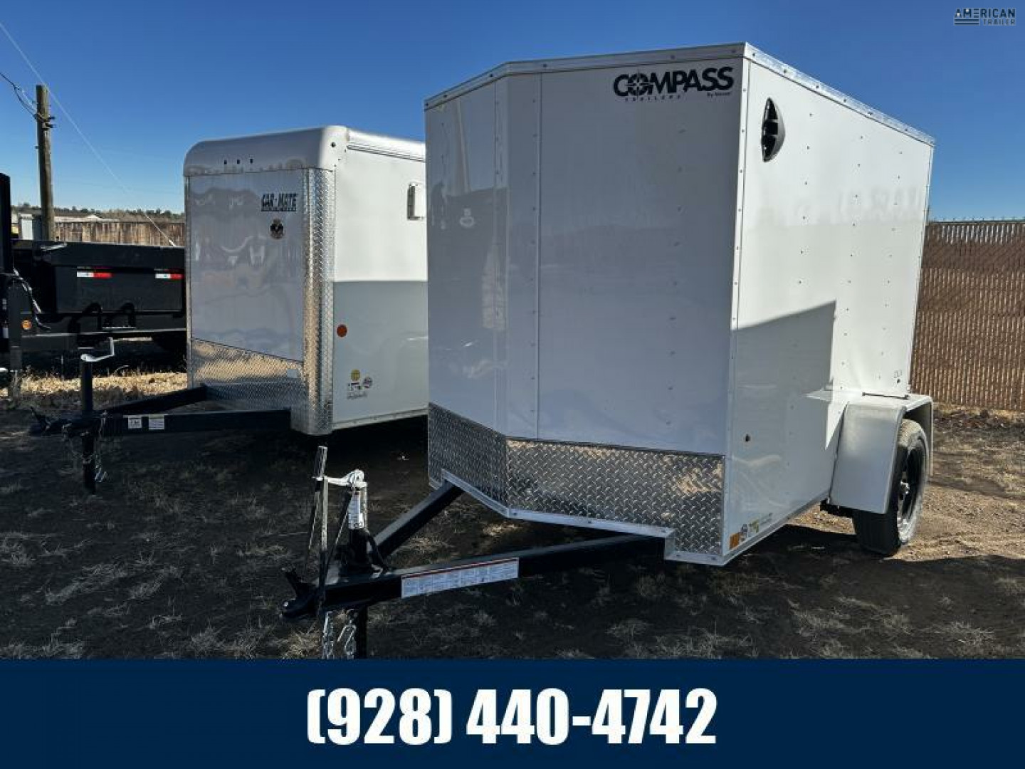 New 2025 Compass Single Axle Enclosed/2,990 GVWR/5'x8'x66"