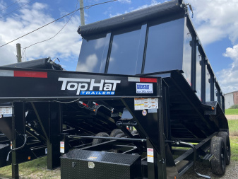 New 2025 Top Hat GN 7X14X4 7k Dump Trailer