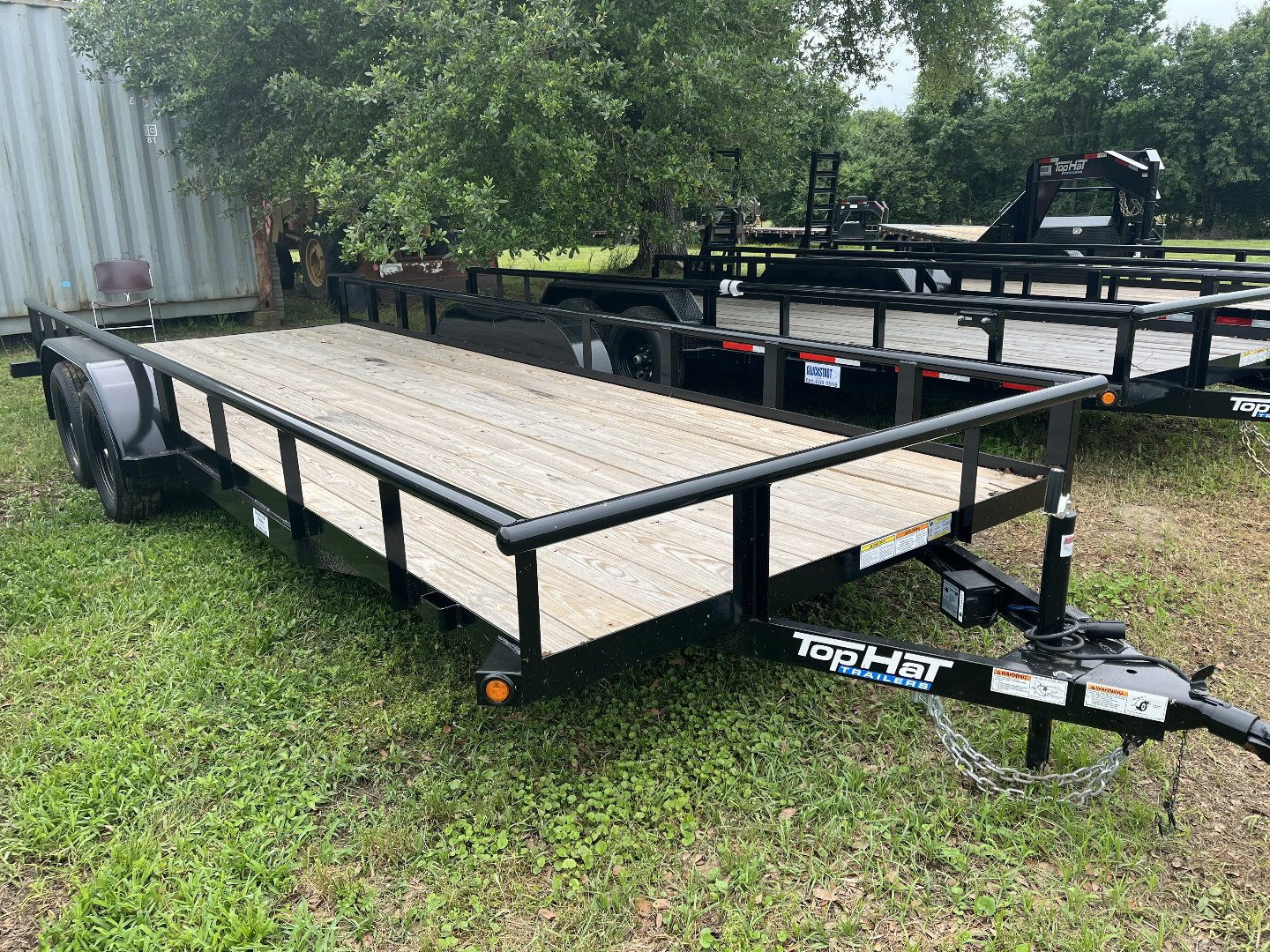 New 2025 Top Hat Pipe Utility Trailer