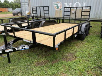 New 2025 Top Hat Pipe Utility Trailer