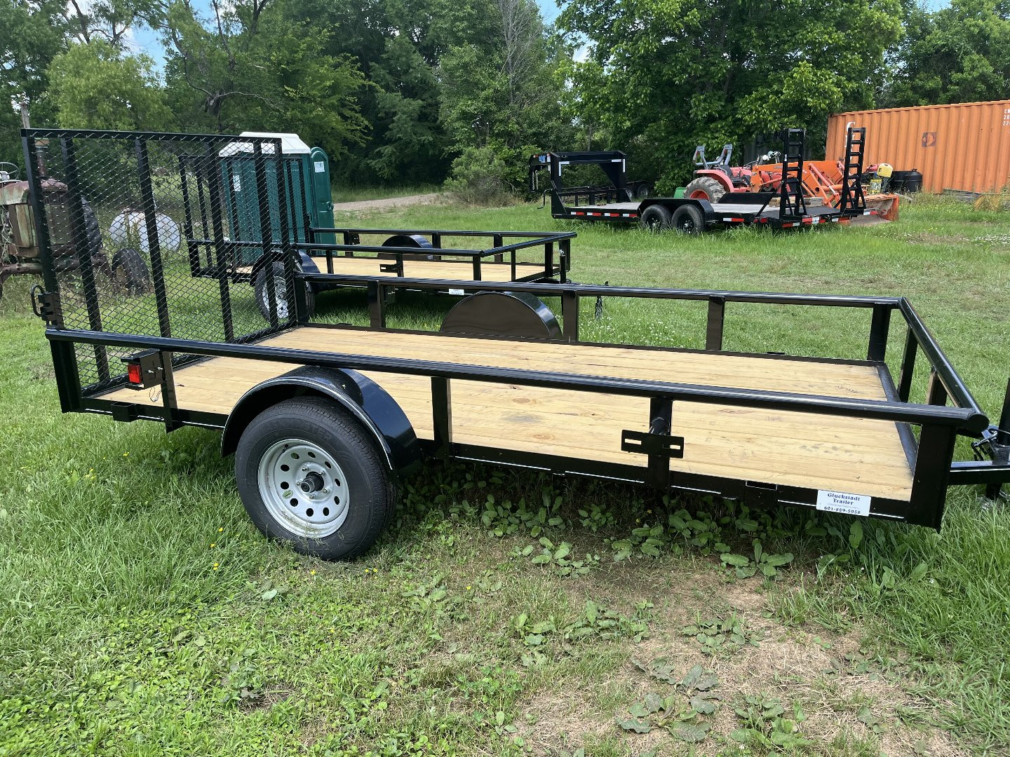New 2025 Top Hat Pipe Utility Trailer