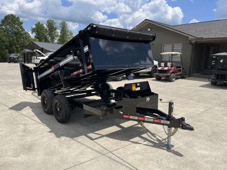 New 2025 U-DUMP 6'x12'x31  Pro-Lite Low Profile Dump Trailer, 9,990 GVWR, Slide-In Ramps, Tarp & Roller