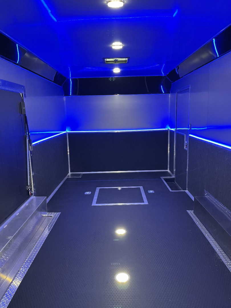 New 2025 HAULMARK EDGE 20' Race Trailer With NEW Premium Escape Door, White PolyCor, 12K GVWR, 7'4" Interior, 96" Wide Rear Door Opening