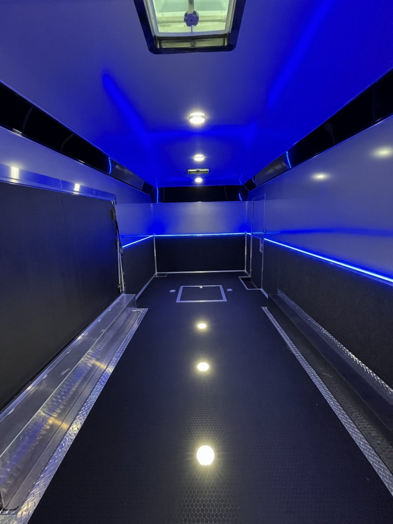 New 2025 HAULMARK EDGE 20' Race Trailer With NEW Premium Escape Door, White PolyCor, 12K GVWR, 7'4" Interior, 96" Wide Rear Door Opening