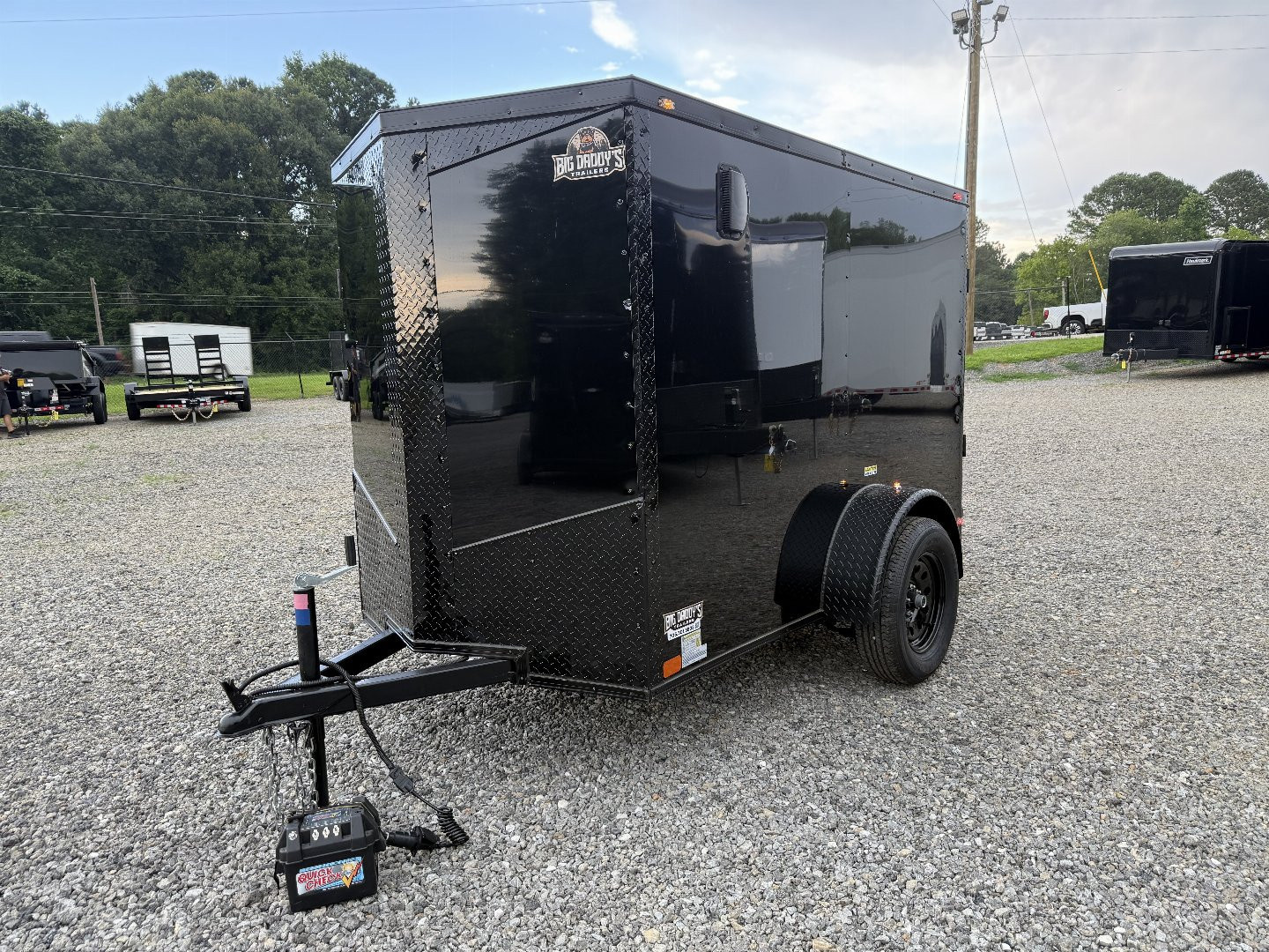 New 2025 Big Daddy's Edition, 5X8, Single Axle, Polycor, 16" On Center Construction, Blackout Package