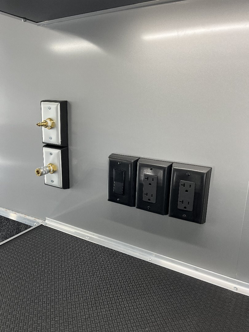 New 2026 Haulmark 34 EDGE Bathroom Race Trailer, Black PolyCor With Black Trim, 18K GVWR, 54" ALX Slide Out Step, Awning, Air Prep, A/C, Landing Light PKG