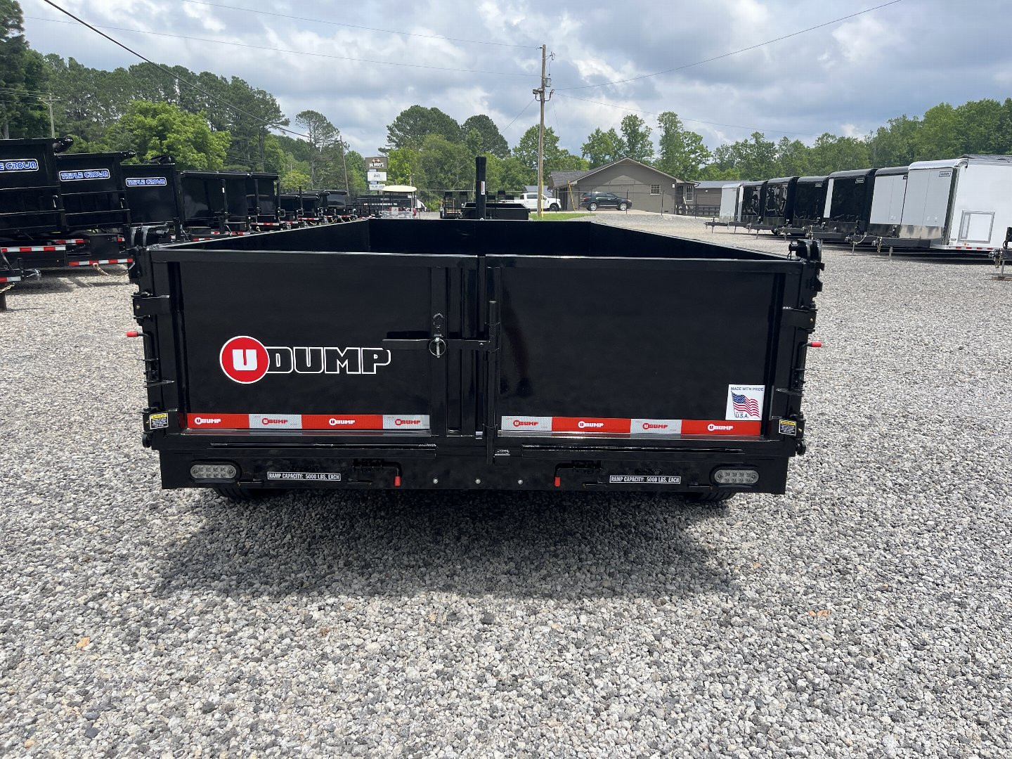 New 2025 U-Dump 7x16'x25" Dump Trailer, Pro Series, Low Profile, 16K GVWR