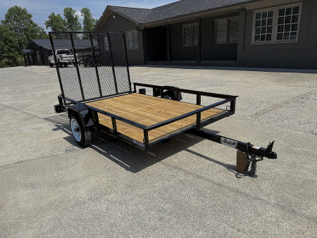 New 2025 Triple Crown 5x8 Utility Trailer With 48  Mesh Gate, 2000 GVWR