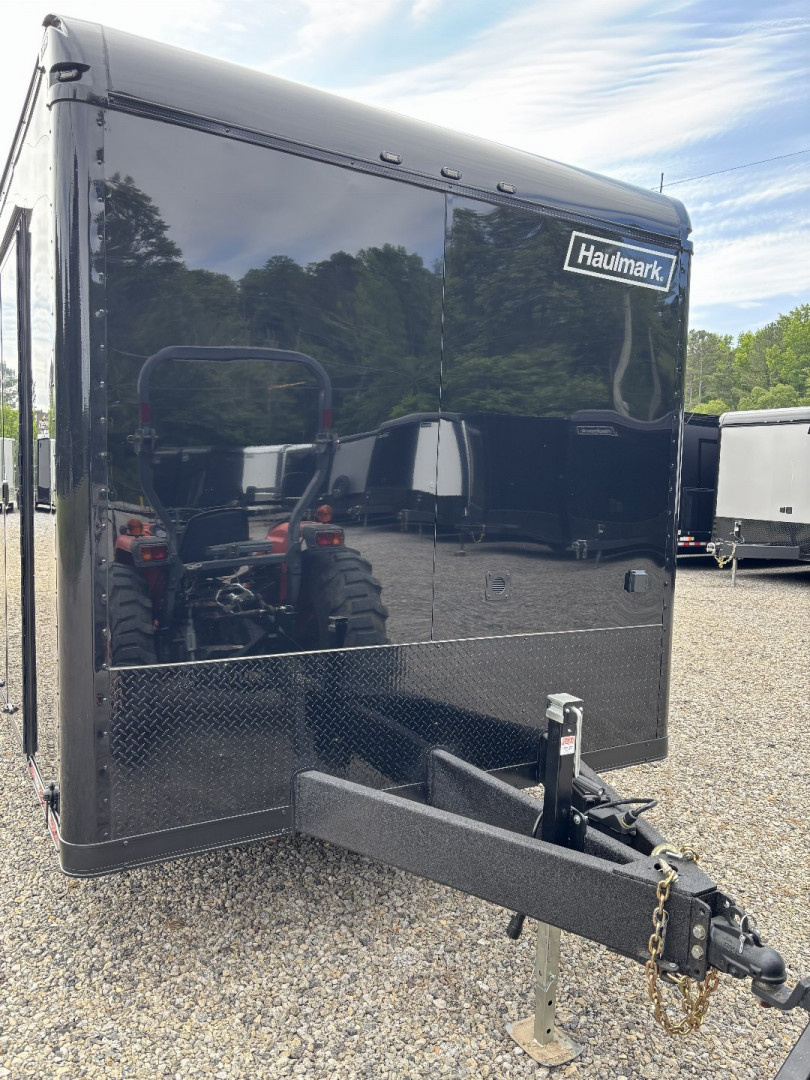 New 2025 Haulmark 32 EDGE Race Trailer, Sportsman Plus PKG, Black PolyCor With Black Trim, 14K GVWR, 96" Wide Rear Door Opening, 7'4" Interior Height
