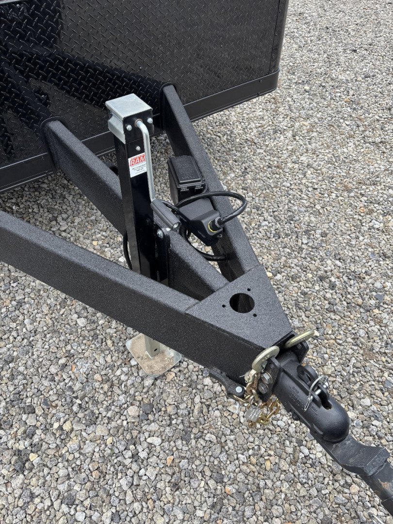 New 2025 Haulmark 32 EDGE Race Trailer, Sportsman Plus PKG, Black PolyCor With Black Trim, 14K GVWR, 96" Wide Rear Door Opening, 7'4" Interior Height