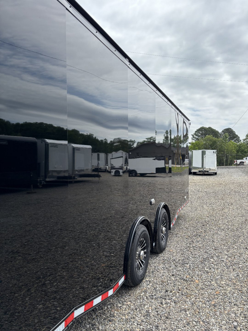 New 2025 Haulmark 32 EDGE Race Trailer, Sportsman Plus PKG, Black PolyCor With Black Trim, 14K GVWR, 96" Wide Rear Door Opening, 7'4" Interior Height