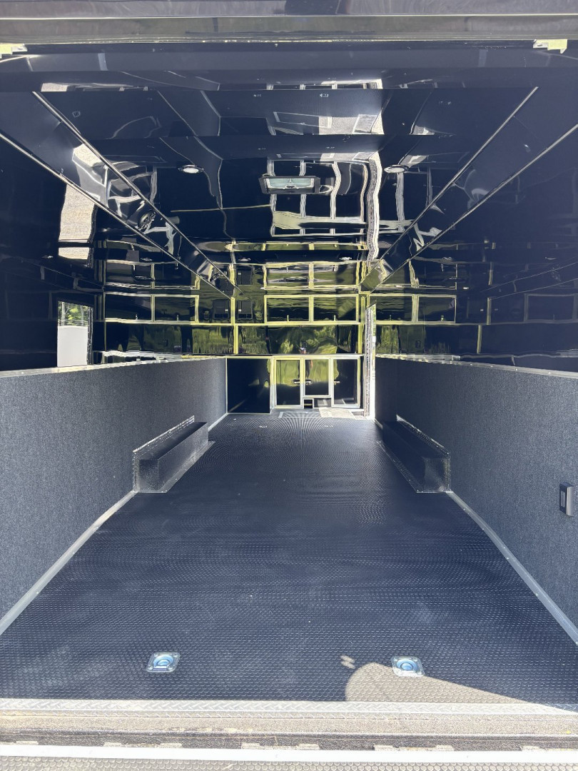 New 2025 Haulmark 32 EDGE Race Trailer, Sportsman Plus PKG, Black PolyCor With Black Trim, 14K GVWR, 96" Wide Rear Door Opening, 7'4" Interior Height