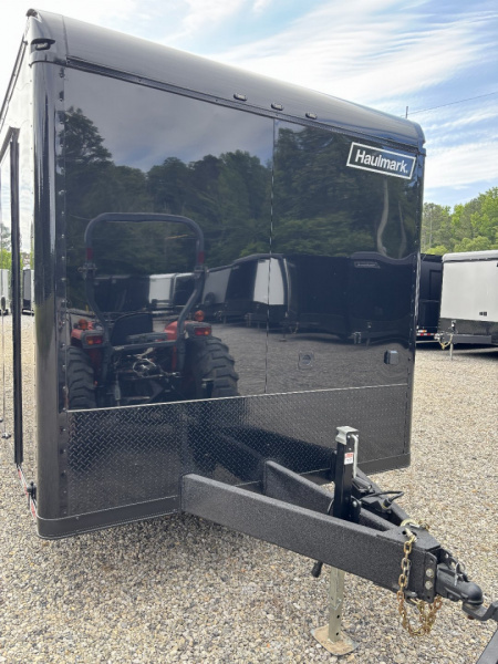 New 2025 Haulmark 32 EDGE Race Trailer, Sportsman Plus PKG, Black PolyCor With Black Trim, 14K GVWR, 96" Wide Rear Door Opening, 7'4" Interior Height