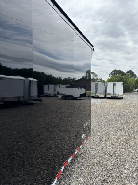 New 2025 Haulmark 32 EDGE Race Trailer, Sportsman Plus PKG, Black PolyCor With Black Trim, 14K GVWR, 96" Wide Rear Door Opening, 7'4" Interior Height