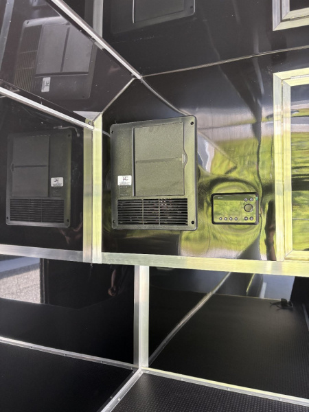 New 2025 Haulmark 32 EDGE Race Trailer, Sportsman Plus PKG, Black PolyCor With Black Trim, 14K GVWR, 96" Wide Rear Door Opening, 7'4" Interior Height