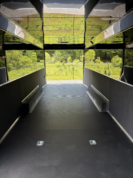 New 2025 Haulmark 32 EDGE Race Trailer, Sportsman Plus PKG, Black PolyCor With Black Trim, 14K GVWR, 96" Wide Rear Door Opening, 7'4" Interior Height