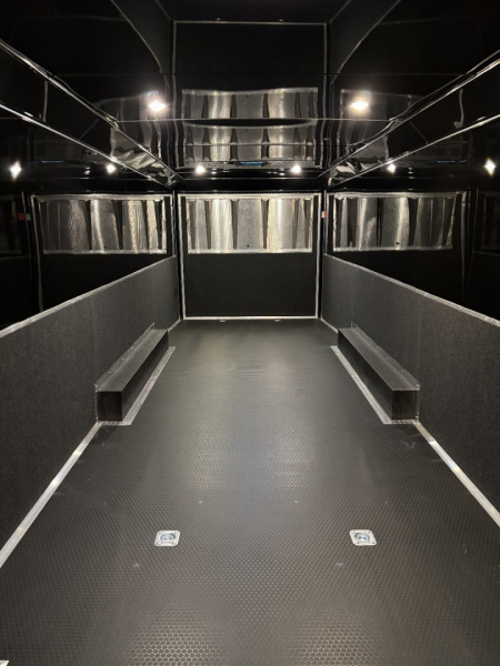 New 2025 Haulmark 32 EDGE Race Trailer, Sportsman Plus PKG, Black PolyCor With Black Trim, 14K GVWR, 96" Wide Rear Door Opening, 7'4" Interior Height