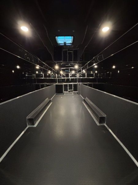 New 2025 Haulmark 32 EDGE Race Trailer, Sportsman Plus PKG, Black PolyCor With Black Trim, 14K GVWR, 96" Wide Rear Door Opening, 7'4" Interior Height