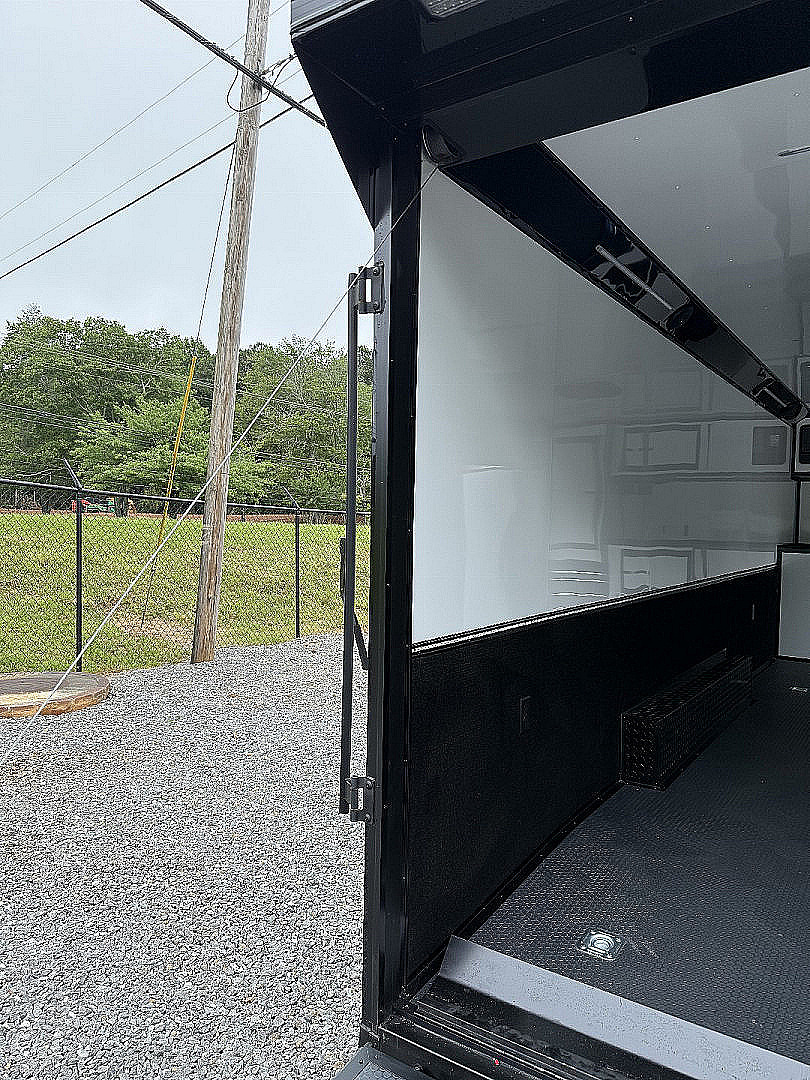 New 2026 Spartan Cargo 8.5x24 Enclosed Race Trailer, White PolyCor, Race PKG, A/C, Awning, 10K Torsion Spread Axle, 7'6" Interior Height