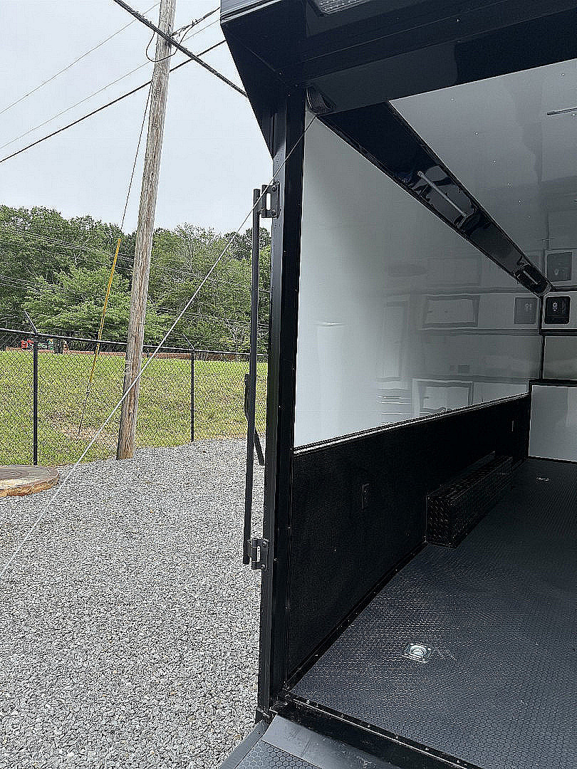 New 2026 Spartan Cargo 8.5x24 Enclosed Race Trailer, White PolyCor, Race PKG, A/C, Awning, 10K Torsion Spread Axle, 7'6" Interior Height