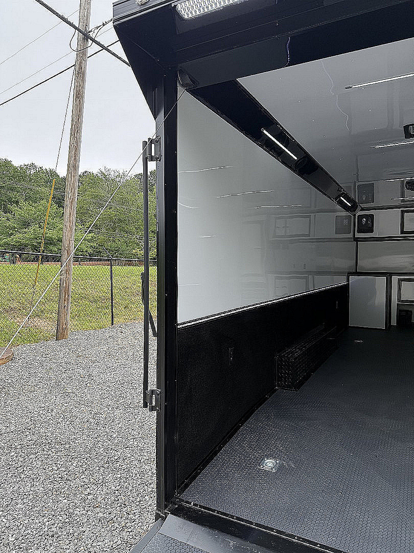 New 2026 Spartan Cargo 8.5x24 Enclosed Race Trailer, White PolyCor, Race PKG, A/C, Awning, 10K Torsion Spread Axle, 7'6" Interior Height