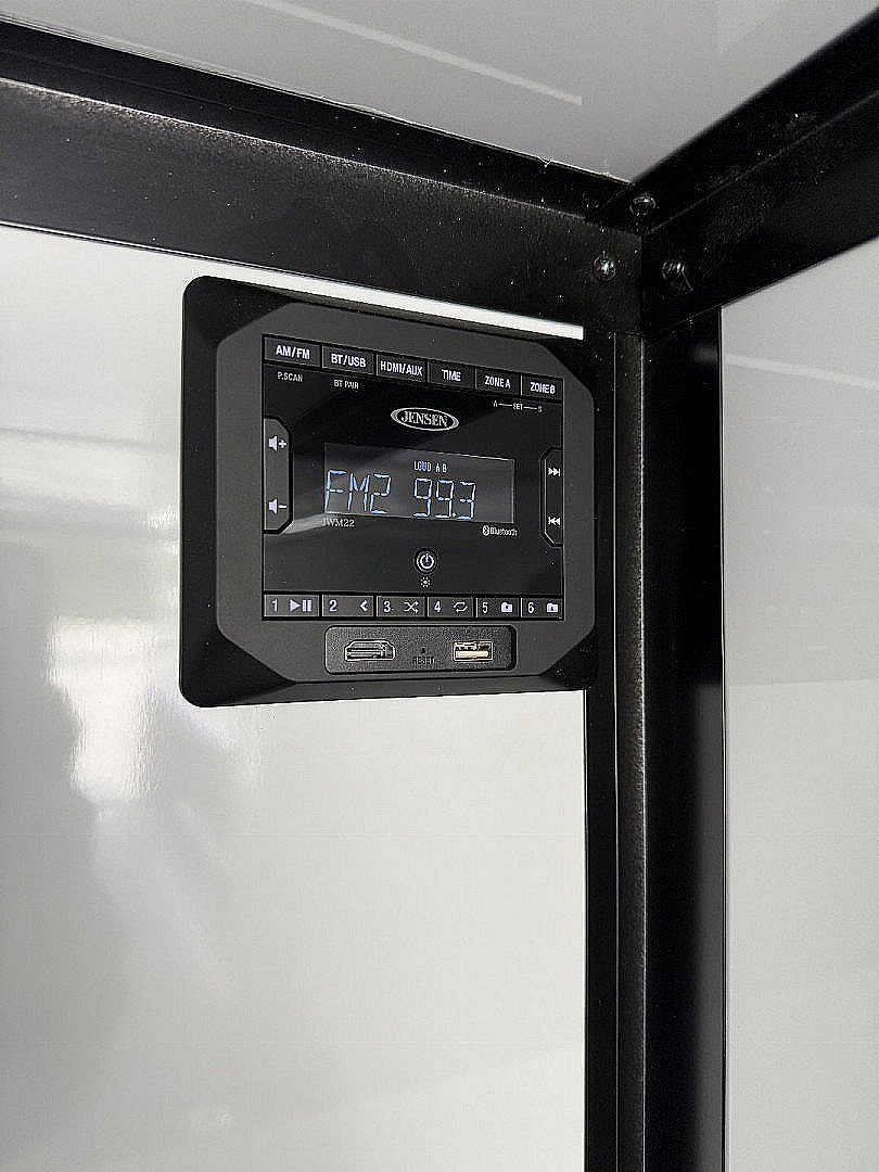 New 2026 Spartan Cargo 8.5x24 Enclosed Race Trailer, White PolyCor, Race PKG, A/C, Awning, 10K Torsion Spread Axle, 7'6" Interior Height