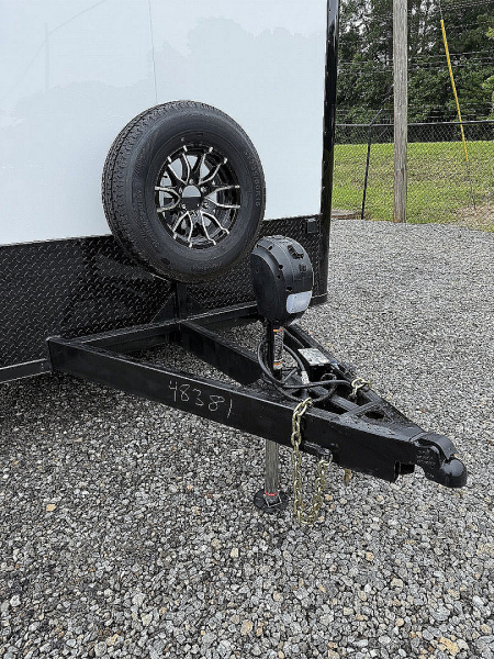 New 2026 Spartan Cargo 8.5x24 Enclosed Race Trailer, White PolyCor, Race PKG, A/C, Awning, 10K Torsion Spread Axle, 7'6" Interior Height