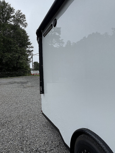 New 2026 Spartan Cargo 8.5x24 Enclosed Race Trailer, White PolyCor, Race PKG, A/C, Awning, 10K Torsion Spread Axle, 7'6" Interior Height