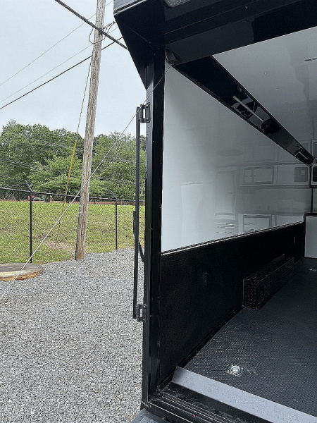 New 2026 Spartan Cargo 8.5x24 Enclosed Race Trailer, White PolyCor, Race PKG, A/C, Awning, 10K Torsion Spread Axle, 7'6" Interior Height