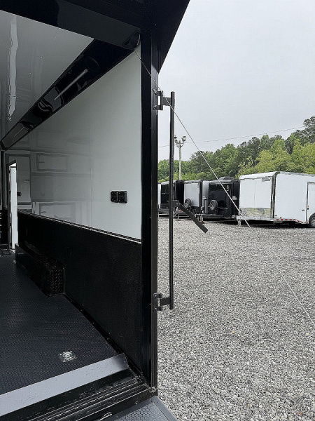 New 2026 Spartan Cargo 8.5x24 Enclosed Race Trailer, White PolyCor, Race PKG, A/C, Awning, 10K Torsion Spread Axle, 7'6" Interior Height