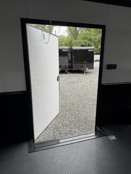 New 2026 Spartan Cargo 8.5x24 Enclosed Race Trailer, White PolyCor, Race PKG, A/C, Awning, 10K Torsion Spread Axle, 7'6" Interior Height