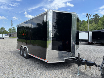New 2025 Spartan Cargo 8.5x18 Custom Trailer, Black PolyCor, BIG PKG, 14K GVWR, RTP PKG