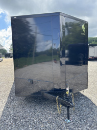 New 2025 Spartan Cargo 8.5x24 Custom Trailer, Black PolyCor With Black Trim, Rubber Coin PKG, 10K Torsion Spread Axles, E-Track, Cabinets