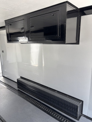New 2025 Spartan Cargo 8.5x24 Custom Trailer, Black PolyCor With Black Trim, Rubber Coin PKG, 10K Torsion Spread Axles, E-Track, Cabinets