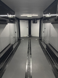 New 2025 Spartan Cargo 8.5x24 Custom Trailer, Black PolyCor With Black Trim, Rubber Coin PKG, 10K Torsion Spread Axles, E-Track, Cabinets
